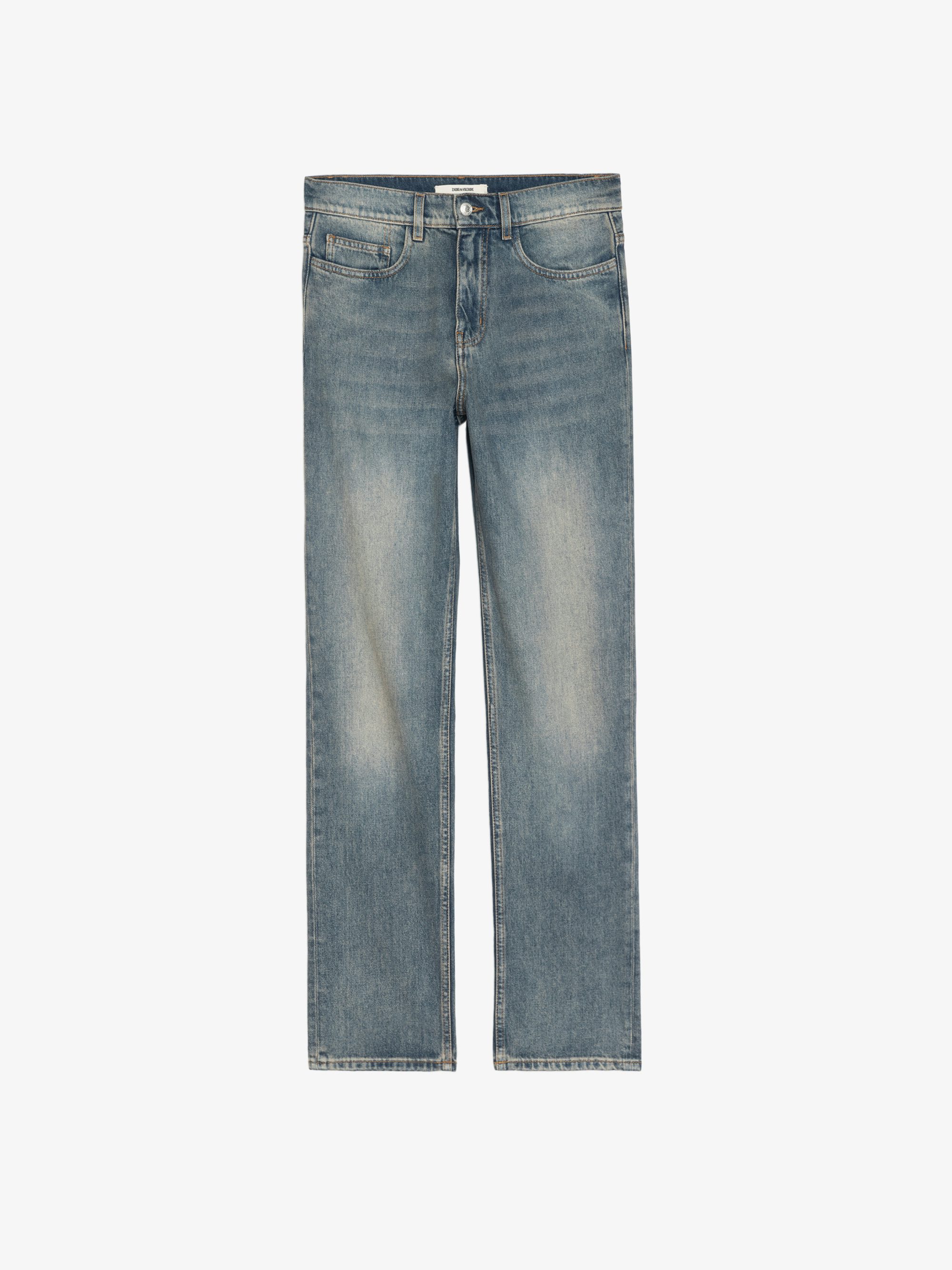 John Jeans - Straight jeans with zip and button fastening at the waistband.